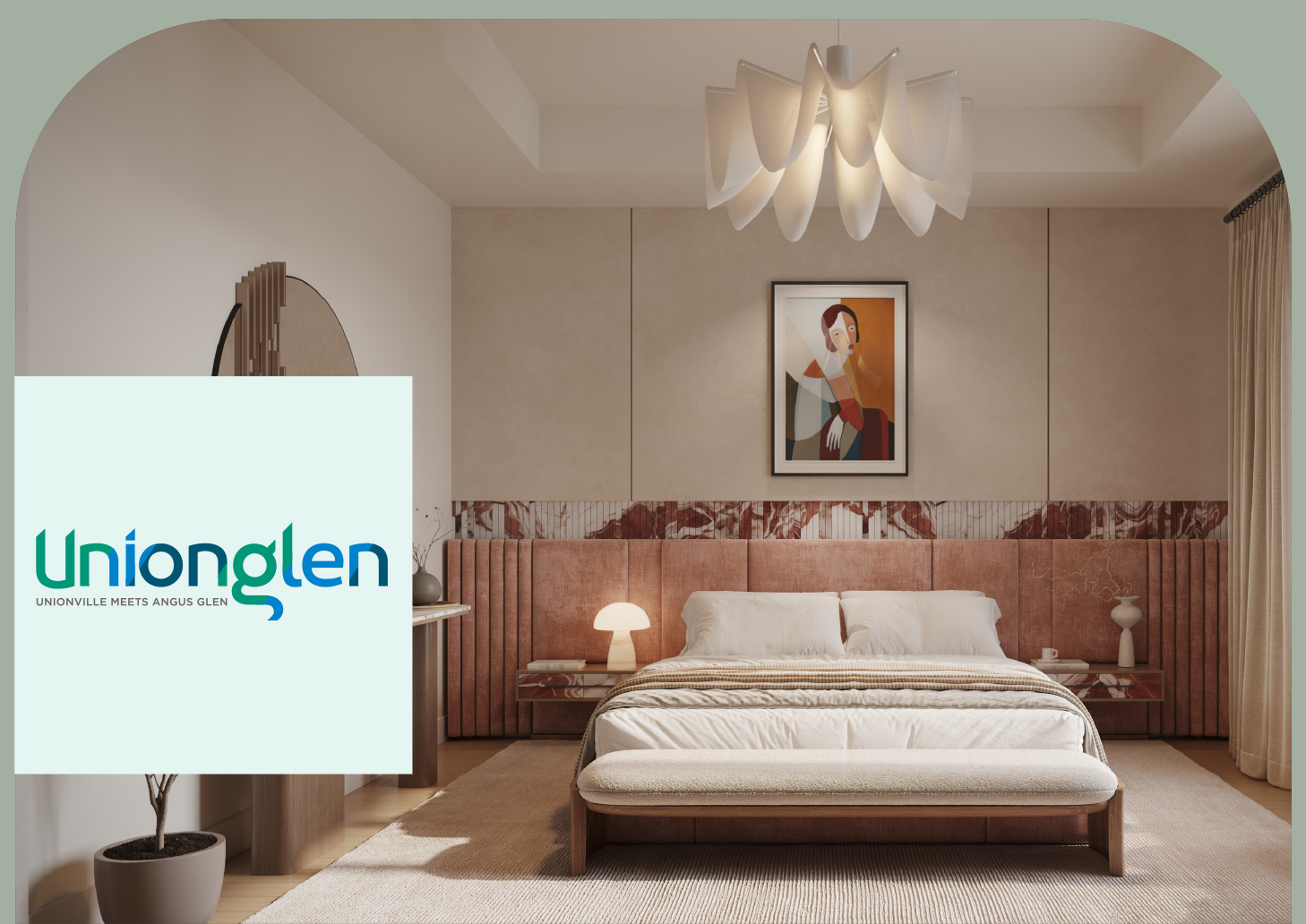 Unionglen – Unionville Meets Angus Glen – Coming Soon – interior bedroom rendering