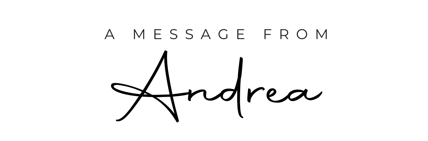 A Message from Andrea