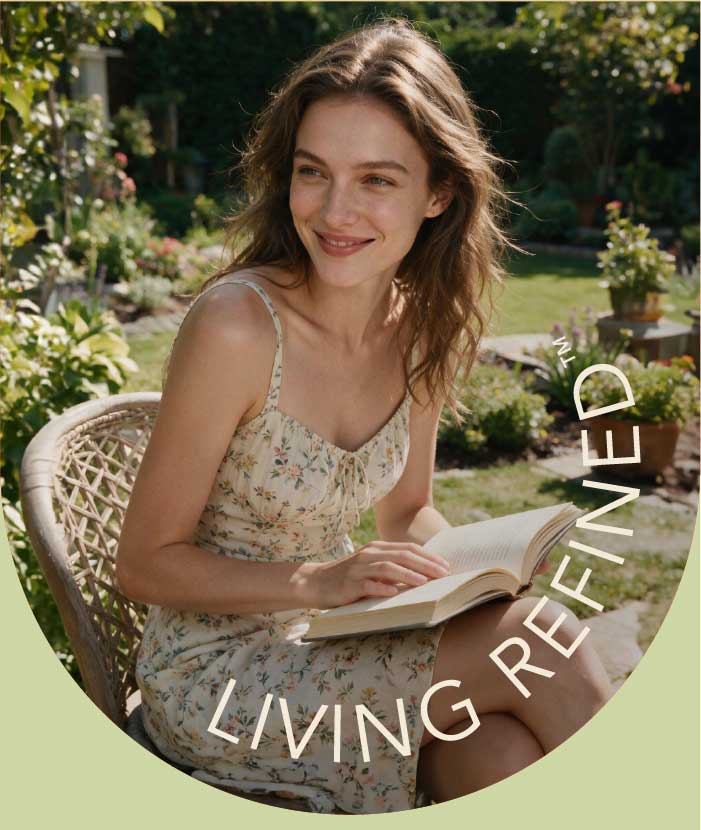 Living Refined - We're introducing a new community. Father and daughter running and laughing together in a backyard.