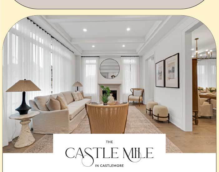 The Castle Mile in Castlemore - bright bedroom interior with king bed and reading nook
