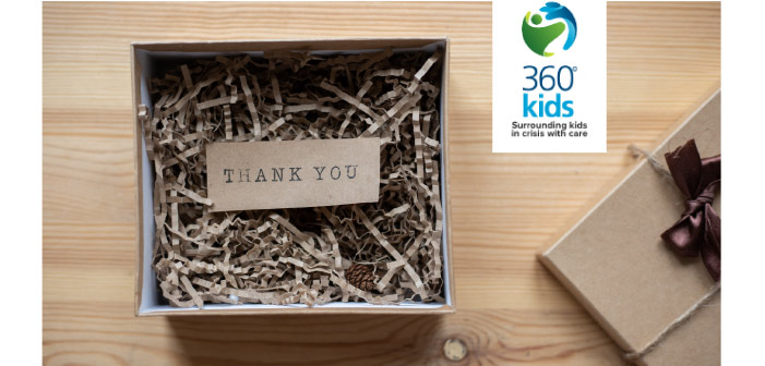 The holidays are quickly approaching, and we are proud to host our Annual Holiday Drive to benefit 360°kids. 360°kids is a non-profit organization in Richmond Hill whose mission is to “surround kids in crisis with care” and to ensure that every child has access to a safe home.