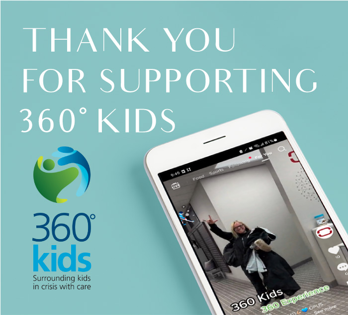 Thank You for Supporting 360° kids