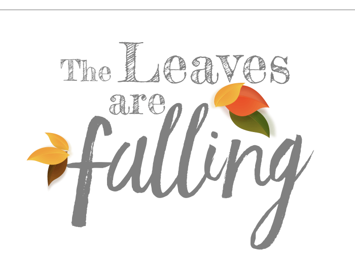 The Leaves are falling